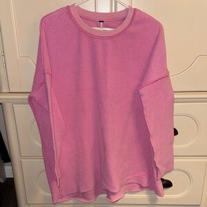 Cozy Pink Crewneck Pullover